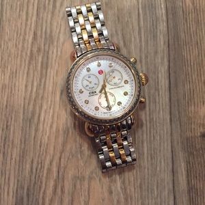 Michele two tone diamond csx watch